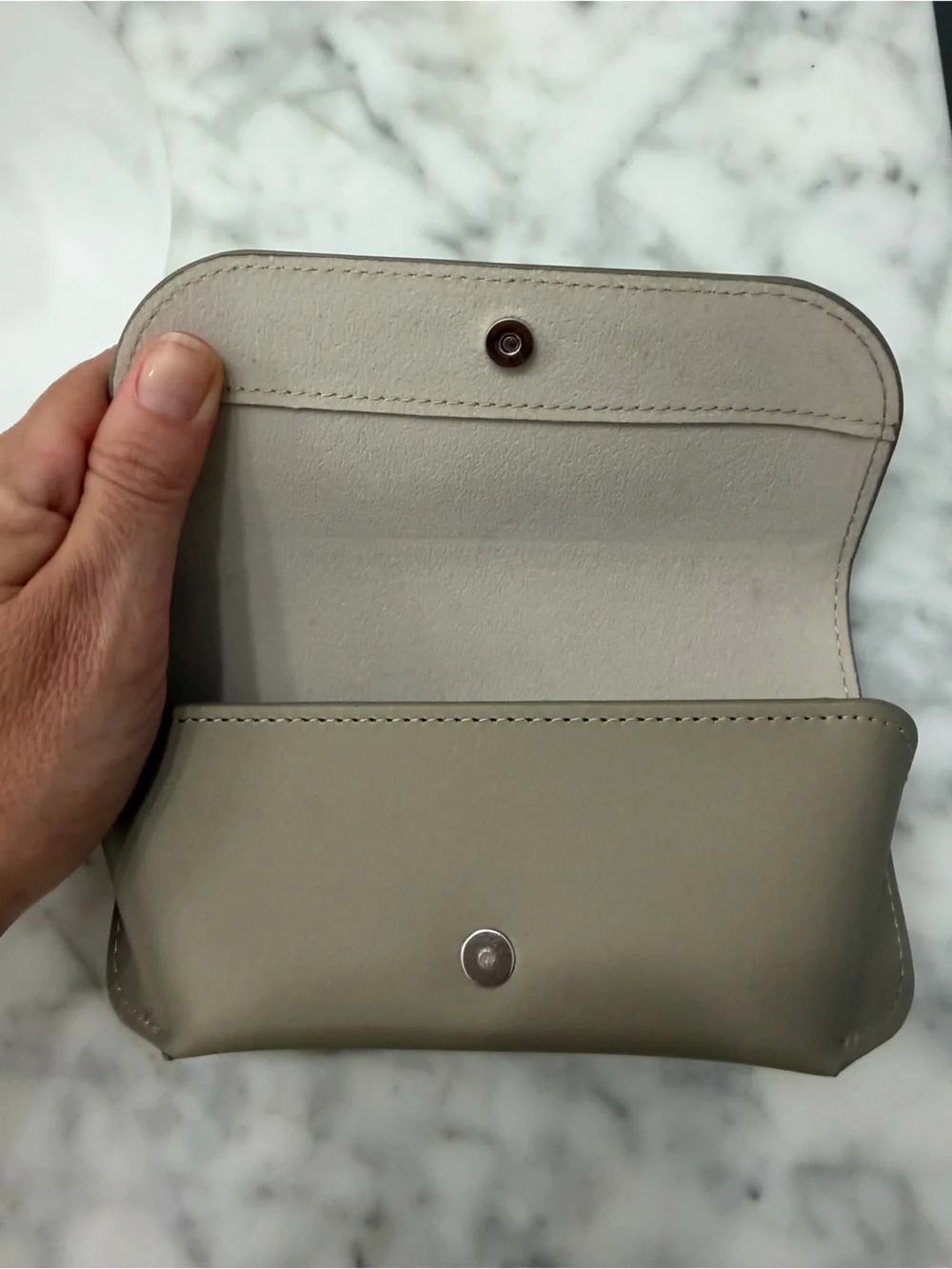 Giorgio Armani Sunglasses Case gray/beige